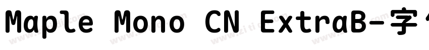 Maple Mono CN ExtraB字体转换